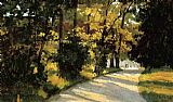 Gustave Caillebotte Yerres, Path Through the Woods in the Park painting